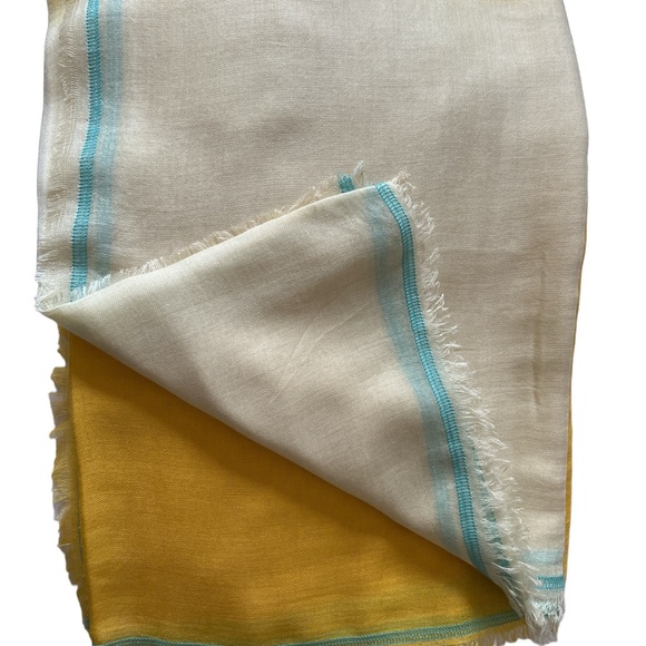 Cream & Yellow Ombré - Linen-Cotton - 70*200 - Picture 1 of 6